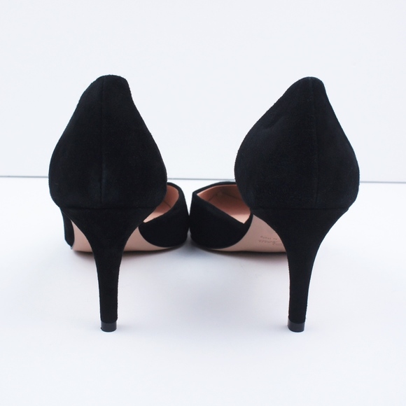 New JCREW Size 8 Black Lucie Suede D'Orsay Pumps - Picture 3 of 3